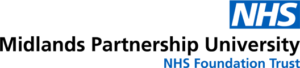 NHS logo with Midlands Partnership University underneath and NHS Foundation Trust